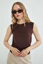 Lace Detailed Boat Neck Slim Fit Blouse - 6