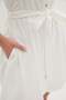 Belted Linen Look Mini Dress - 5