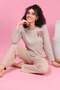 Love Embroidered Plus Size Pajama Set