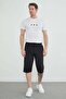 Striped Capri with Elastic Waist and Zipper Pockets - 4