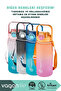 1500ml New Collection Mega Size Double Color Tritan Motivational Water Bottle With/Without Straw and Large Handle Strap - 6