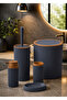 Hgy Home Wooden Detailed Mina Anthracite 5-Piece Bathroom Set - 2