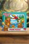 Educational and Fun 4-Piece Frame Puzzle Set with Storytelling and Find-And-Place Game Set - 4