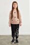 3 Thread Letter Printed Jogger Girls' Sweatpants - 2