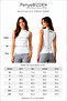 Women's Viscose Sleeveless T-Shirt White - Soft and Comfortable - 3