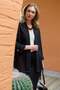 Shawl Collar Blazer Jacket with Layered Sleeves - 2