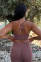 Prolift U Dusty Rose Color Seamless Sports Bra with Stitch-Free Pads Sports Bra - 2