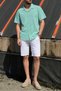 Men's, collar detail, cotton, old money, short sleeved shirt - 5
