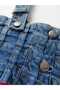 Girl's Denim Bustier Knitwear Dress Set of 2 - 6