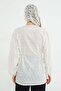 Floral Waist-Tie Semi-Transparent Shirt - 6