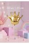 1 Piece Small Size Gold Color King Crown Foil Balloon
