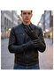 Men's Faux Leather Gloves with Fur Inside - 2