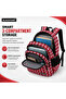 School Bag, 3 Compartments, Large Capacity, Water Resistant | Backpack for School, College & Office Use (Red) - 4