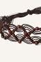 Women's Faux Leather Dark Brown Dress Belt H9055Axns - 3