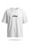 Men's Sonar Embroidery Detailed Oversize T-Shirt Ecru - 6