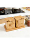 Bamboo 2-piece salt and pepper shaker set - 3