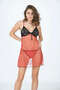 Zngzrmll Red Tulle Nightgown - 650 - (101618) Size S/M - 3