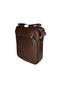 Dukidaso Brown Men's Hand and Shoulder Faux Leather Daily Messenger Bag |   Summer T8405 Brown - 4