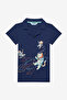 طقم بيجامة للأولاد من Catstronaut Shirt باللون الأزرق الداكن - 2