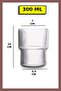 4-Piece Origami Glass Model - Borosilicate Cold Coffee Cocktail Soft Drink Cup 300 ml Gift Straw Set - 5