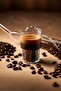 4-Piece Origami Glass Model - Borosilicate Cold Coffee Cocktail Soft Drink Cup 300 ml Gift Straw Set - 4