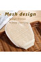 Composite 2-in-1 Body Scrub Shower Glove, 1 Piece Natural Cotton Linen Gentle Exfoliating Scrubber W - 3