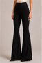 Black Steel Knitted Spanish Leg High Waist Tights - 6