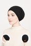 Black Tube Bonnet – Comfortable Non-Slip Design, Shawl Sea Bonnet, Hair Bonnet Scarf Bonnet Hijab Bonnet 1 Piece