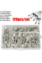 120Pcs 120Pcs Aluminum Alloy Pop Rivets Assortment Kit M3.2 M4 Dome Head Blind Rivet Fasteners Set f - 2