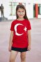 Turkish Flag Printed Unisex Kids T-Shirt - 4