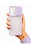Galaxy S22 Compatible - Case with Sliding Frosted Back Lens Cover - Lilac