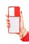 Xiaomi Redmi Note 11 Pro 5g Compatible Case with Sliding Camera Protection Matte Lens Phone Case - Red