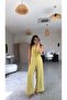 Oil Green Crepe Fabric Tied Premium Jumpsuit - 2