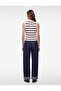 Crew Neck Sleeveless Striped Knitwear Tank Top Blouse - 3