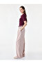 Belted High Waist Wide Leg Pants with Pockets - 3
