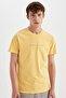 Slim Fit Slim Fit Crew Neck Printed Short Sleeve T-Shirt C2077Ax24Sm