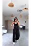 Black Modal Rope Strap Shalwar Set