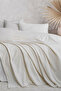 غطاء سرير وغطاء أريكة فاخر (200*230 سم) إكرو - 4