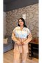 Hooded Zippered Tracksuit Set with Stripe Detail - 1016 - 4