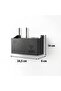 Wall Mounted Wi-Fi Modem Storage Box Cable Organizer Router Shelf Organizer Black - 6