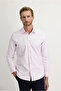 Long Sleeve Slim Fit Patterned Cotton Shirt - 2