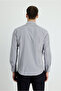 Long Sleeve Slim Fit Slim Fit Striped Cotton Easy-Iron Shirt - 2