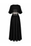Low-Cut Waist Maxi Chiffon Dress - 4