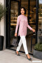 Viscose High Collar Tunic -Powder - 6