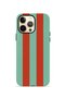 iPhone 12 Pro Max Vorian Double Layer Case Terracotta Mint Stripe