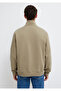 Half-Zip Basic Beige Sweatshirt 0S10419-70204 - 5