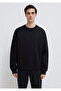 Crew Neck Black Basic Sweatshirt 0S10276-900 - 4