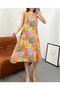 Women's Ethnic Patterned Dress - 3