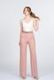 Women's Summer Powder Meliora Belted High Waist Fabric Trousers Stylish Casual Comfortable 30379 - 3