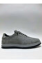 Genuine Leather Gray Color Nubuck Smart Lace-Up Comfortable Lightweight Flexible Summer Men's Shoes